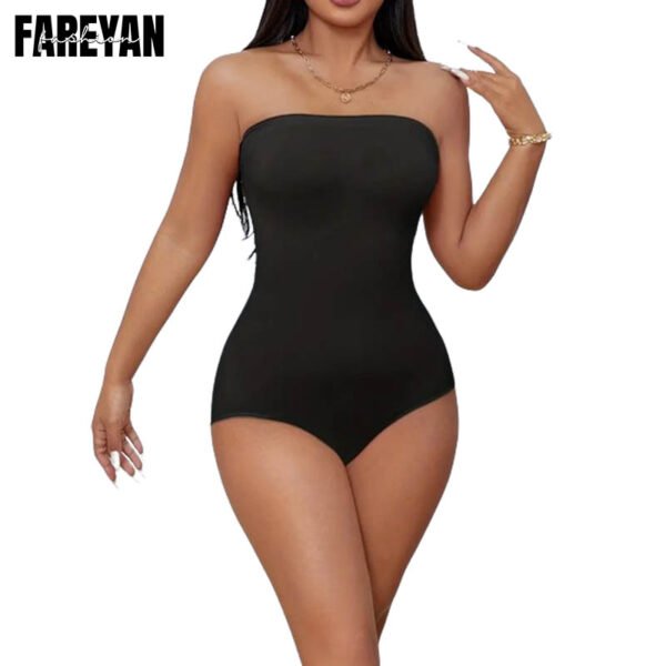 Fareyan strapless sexy thong bodysuit