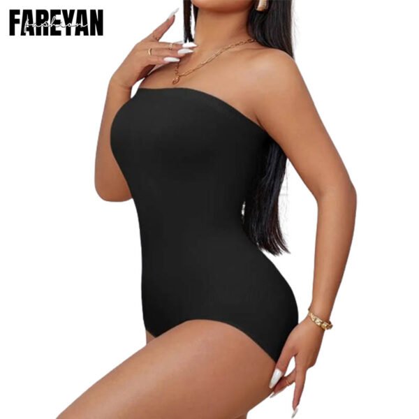 Fareyan strapless sexy thong bodysuit