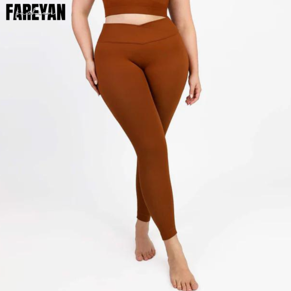 Women's Brown Seamless Legging SHapewear