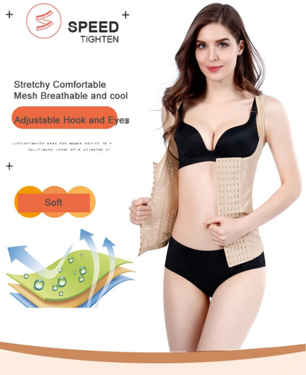 Underbust Waist Trainer Vest with Shoulder Straps - Image 4