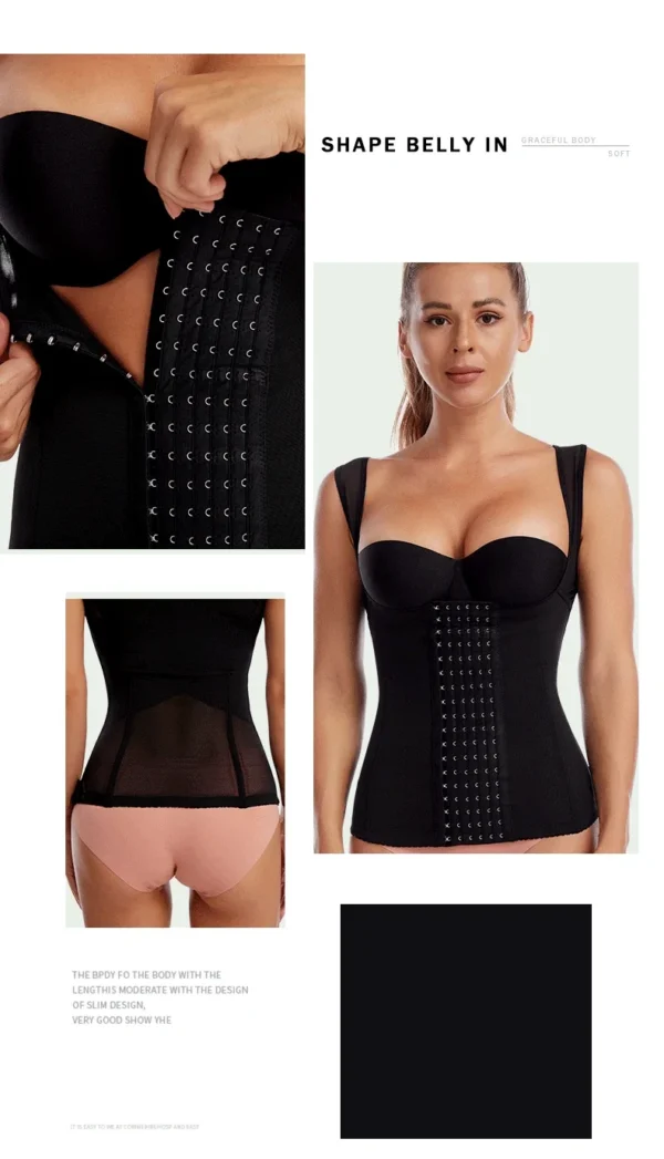 Underbust Waist Trainer Vest with Shoulder Straps - Image 10