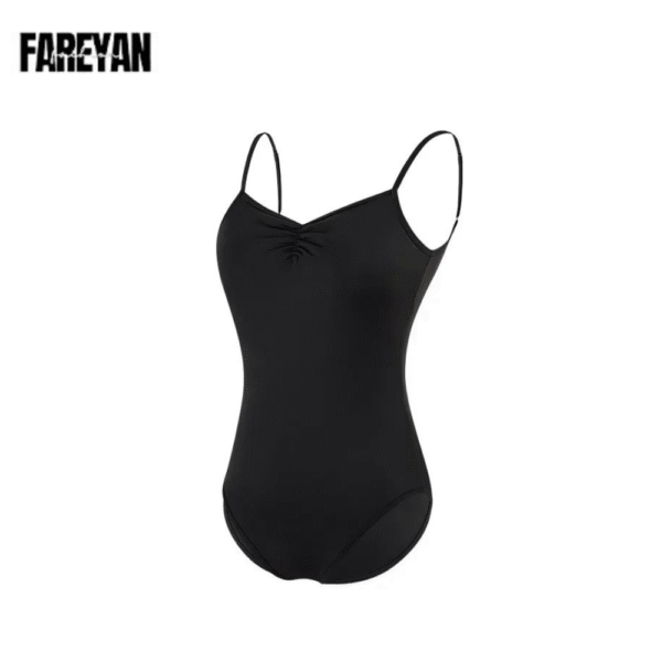 Women Ballet Sleeveless Adjustable Straps Leotard - Image 8