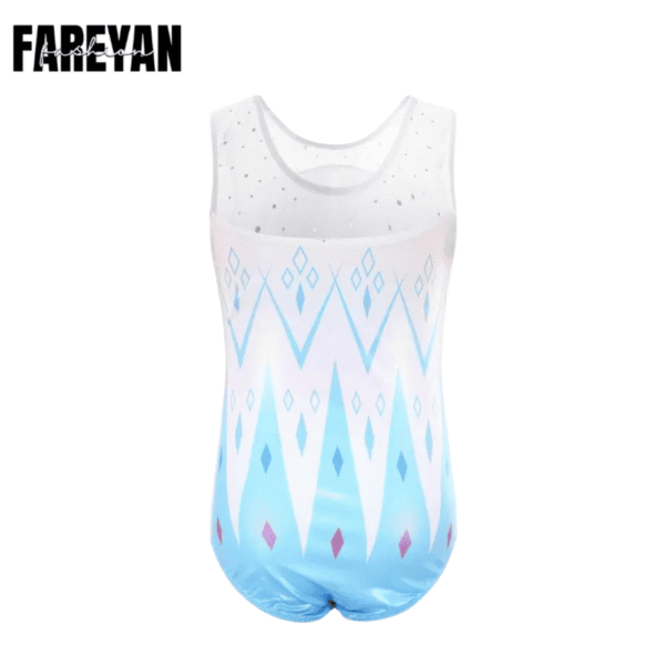 Girls Dance Sparkly Gymnastic Leotard with Shorts & Hairband - Image 5