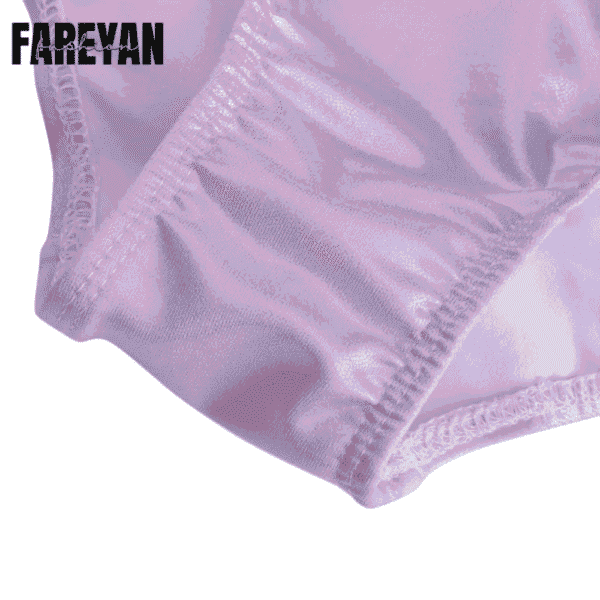 Girls Dance Sparkly Gymnastic Leotard with Shorts & Hairband - Image 6