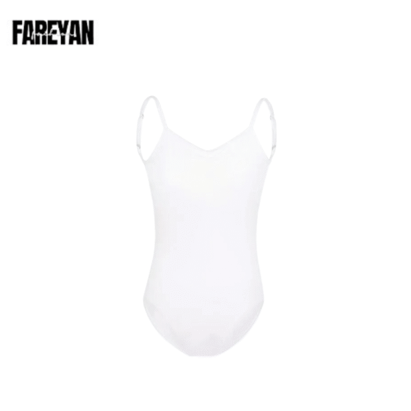Women Ballet Sleeveless Adjustable Straps Leotard - Image 7