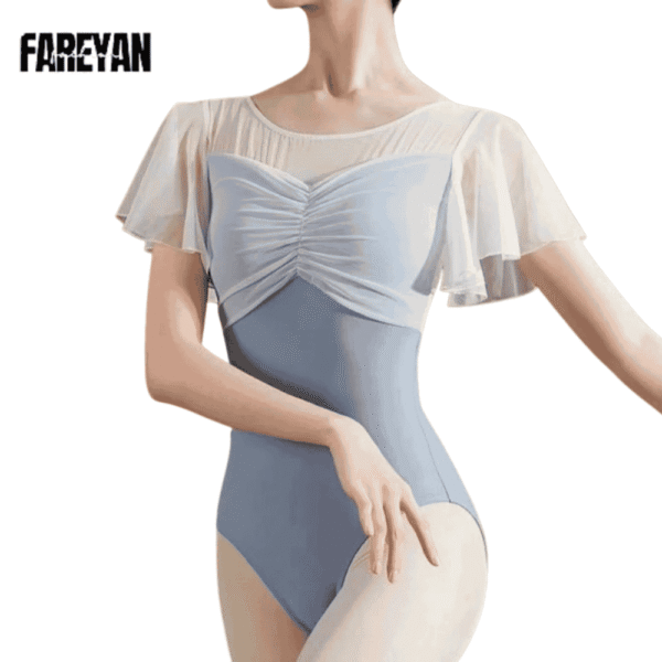 Women Lace Top Ballet Leotard for Dance - Image 2