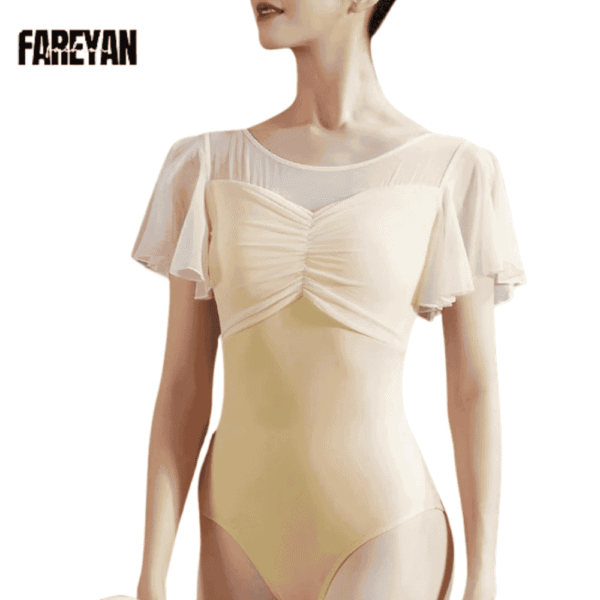 Women Lace Top Ballet Leotard for Dance - Image 5