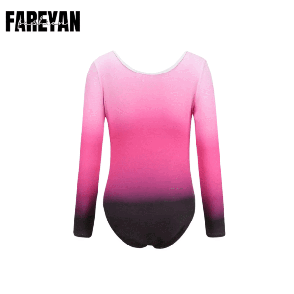 Kids Leotard Patterned Gradient Gymnastics Leotard - Image 4