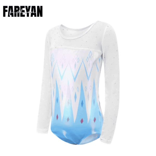 Girls Dance Sparkly Gymnastic Leotard with Shorts & Hairband - Image 10