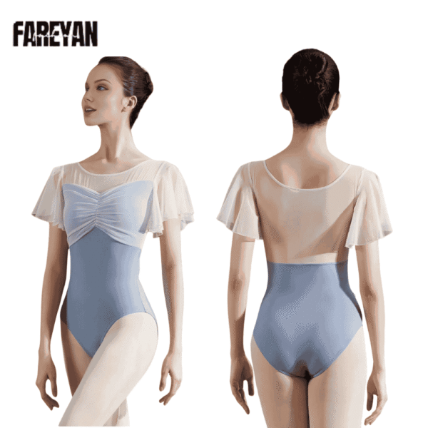 Women Lace Top Ballet Leotard for Dance