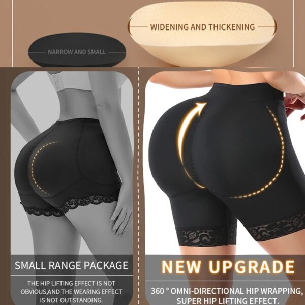 Butt Lifter Padded Shapewear with Lace Border - Image 5