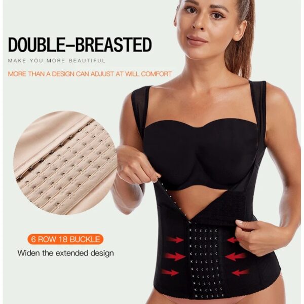 Underbust Waist Trainer Vest with Shoulder Straps - Image 6